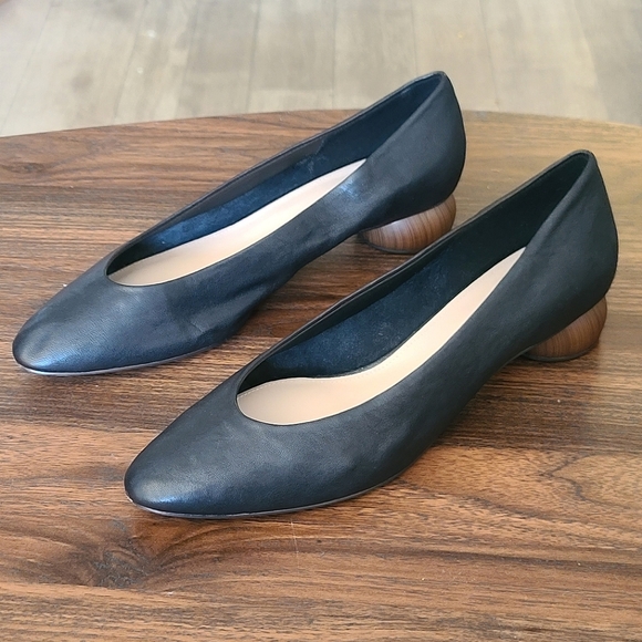 Zara Massimo Dutti Black  Flats - Zara Size Eu 40 US 9 - Picture 1 of 12
